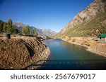 kishanganga river or neelum river passes through the gurez valley of Kashmir,Indo Pak border