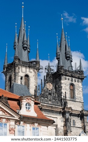 Kisky Palace and Church of Our Lady before Tyn, Old Town, Prague, Czech Republic, Europe