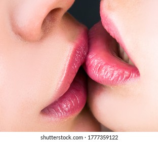 Asian Lesbian Tongue Kissing