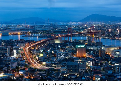 Kitakyushu City at night