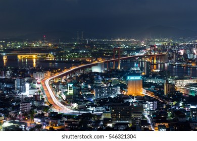 Kitakyushu cityscape at night