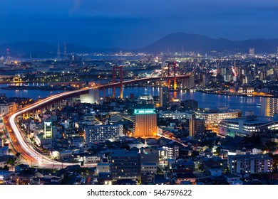 Kitakyushu skyline at night