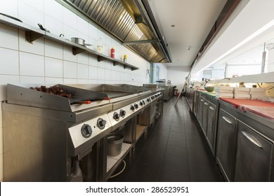 Kitchen In A American Diner Restaurant