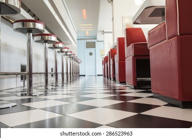 Kitchen In A American Diner Restaurant