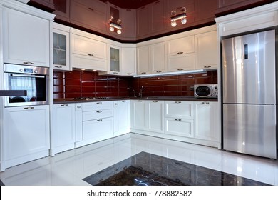 kitchen with appliances and a beautiful interior