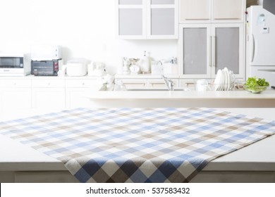 Kitchen background with table cloth - Shutterstock ID 537583432