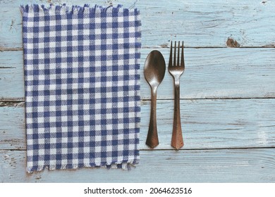 Kitchen Cloth  on wooden Background