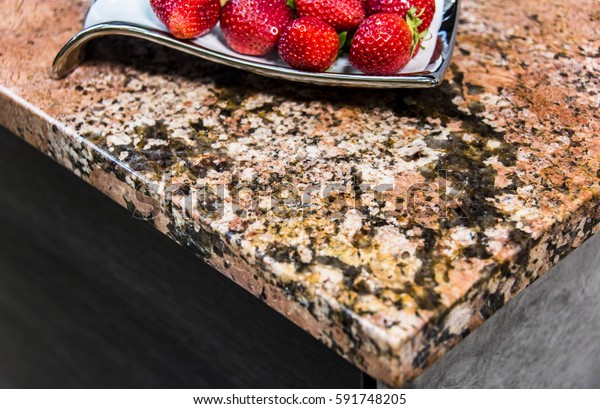 Kitchen Countertops Granite Marble Quartz Made Backgrounds