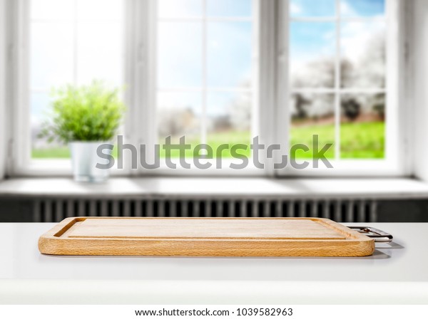 Kitchen Desk Free Space Your Decoration Stock Photo Edit Now