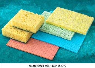 yellow dish cloth