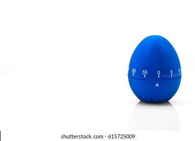 Kitchen Egg Timer Blue Isolated On White Background