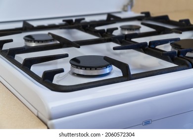 kitchen gas stove, gas burner off, shortage and crisis - Shutterstock ID 2060572304