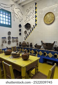 Kitchen inside of Frida Kahlo’s home 