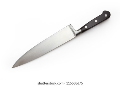 Kitchen Knife Isolated With Clipping Path