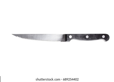 Kitchen Knife Isolated White Background.