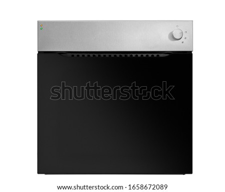 kitchen oven in minimalizm design with light top and dark bottom