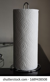 Kitchen Paper Towel Roll Texture Isolated