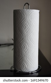 Kitchen Paper Towel Roll Texture Isolated