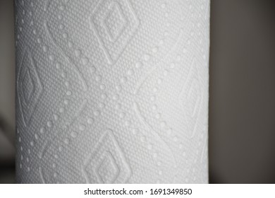 Kitchen Paper Towel Roll Texture Isolated