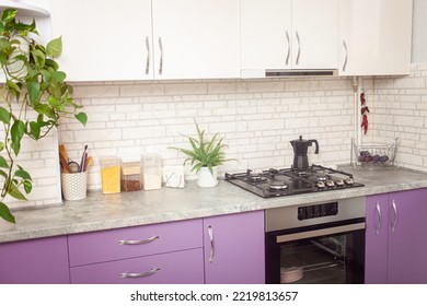Kitchen Purple Lavender Color White 260nw 2219813657 
