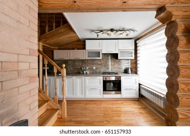 Wood Cabin Kitchen Images Stock Photos Vectors Shutterstock