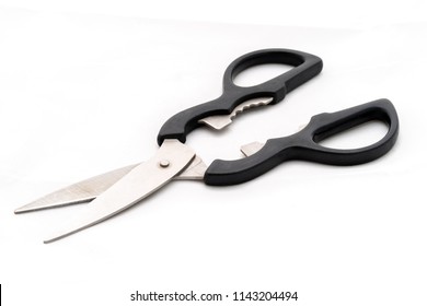 Kitchen Scissors Isolated On White Background