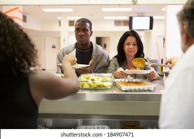 Kitchen Serving Food Homeless Shelter Stock Photo (Edit Now) 184908329