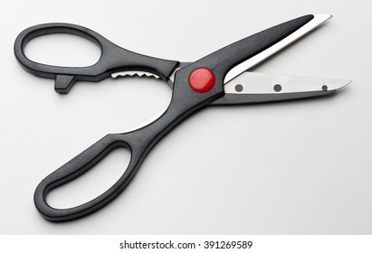 Kitchen Shears On White