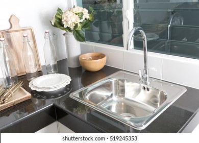 Kitchen Sink And Faucet