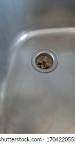 Kitchen Sink With Tiny Leftovers Of Foam 