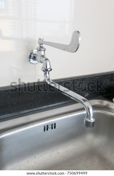 Kitchen Sink Under Cabinet Wall Mounted Stock Photo Edit Now