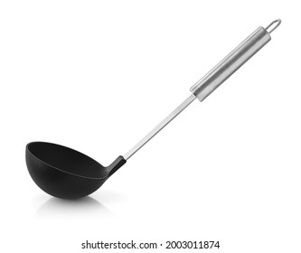 Kitchen Soup Ladle Isolated On White