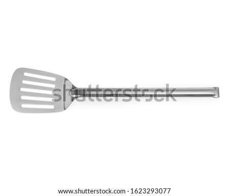 Kitchen Spatula Stainless steel isolated on white background Сток-фото © 