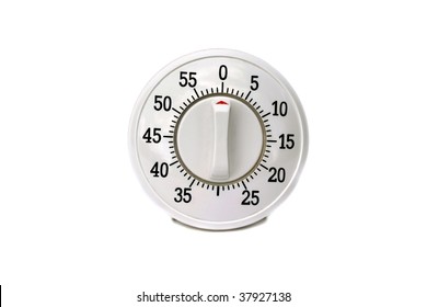 Kitchen timer isolated on white