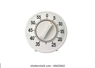 Kitchen timer isolated on white