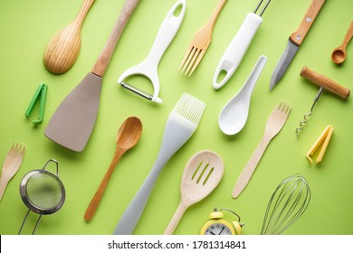 Premium Photo  Kitchen utensils on white background