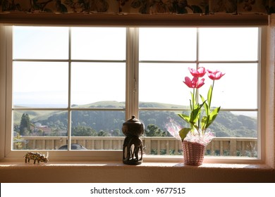 A Kitchen Window With A Spectacular View