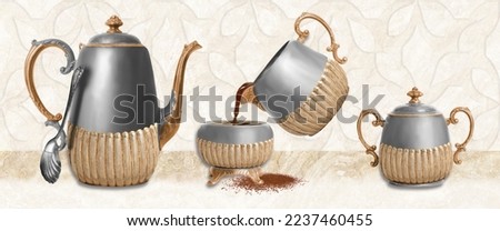kitchen,bathroom decoration for wall tile,cup and tea cup