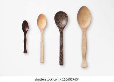 Kitchenware isolate on white paper texture background