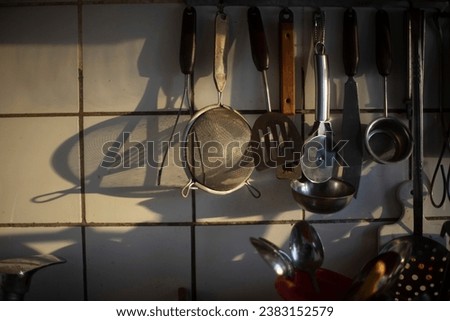 Kitchenware. Kitchen details. Cutlery tools. Miscellaneous items.