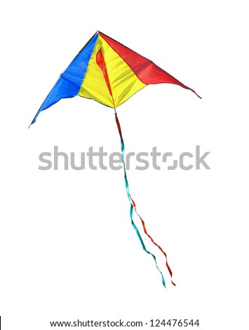 Kite on a white background