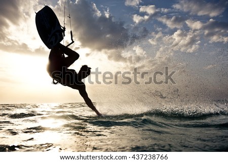 Kite surfing