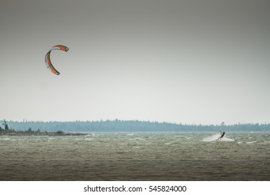 Kite surfing in the Great Lakes