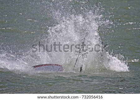 Similar – Foto Bild Kitesurfen