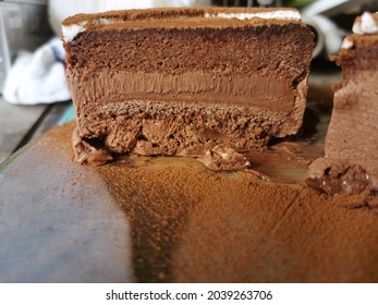 Kitkat Cake Homemade On 25 August 2021, Narathiwhat, Thailand 