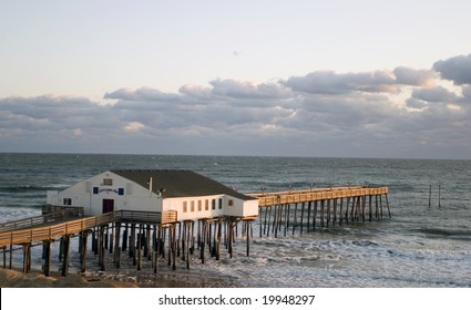 Kitty Hawk Pier At Sunrise