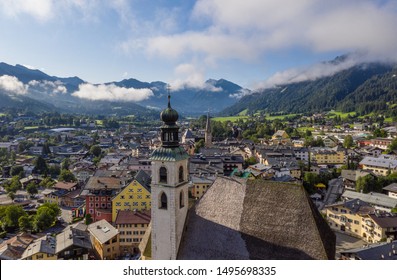 Kitzbuehel Tyrol Austria in Summer - Aerial