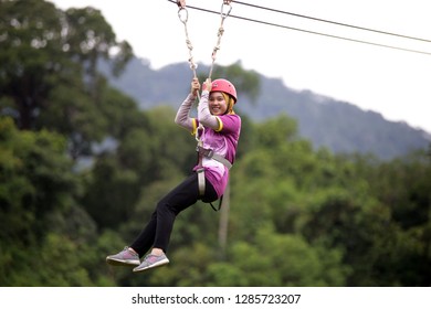 Kiulu Sabah Malaysia - August 4, 2018: A Secondary School Student Doing The 