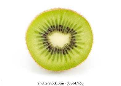 Kiwi Fruit Isolated On White Background.