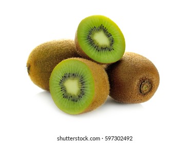 Kiwifruit On White Background